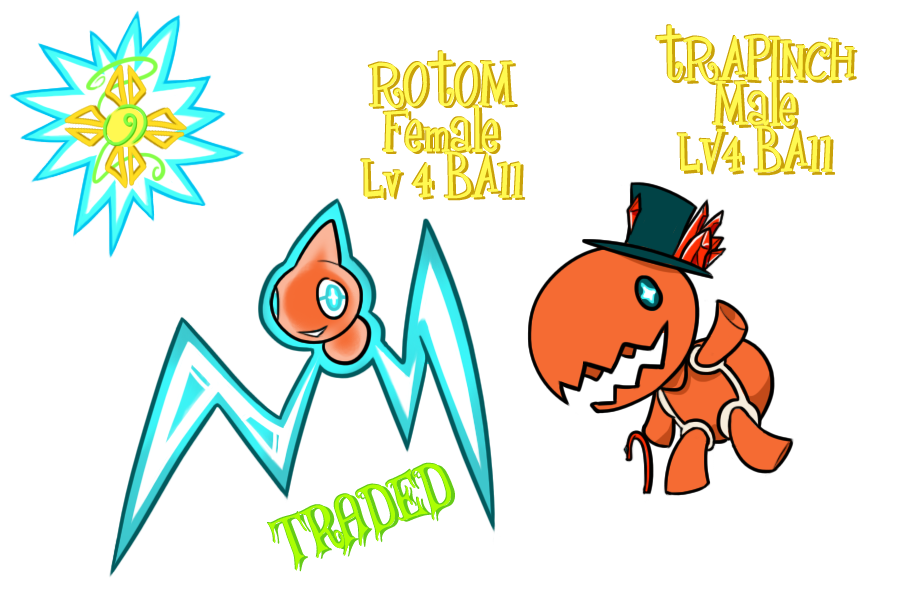 Lemonspire Clutch+Items- Rotom Trapinch 12.18