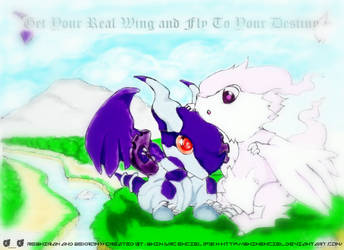 Reshiram and Zekrom Chibi