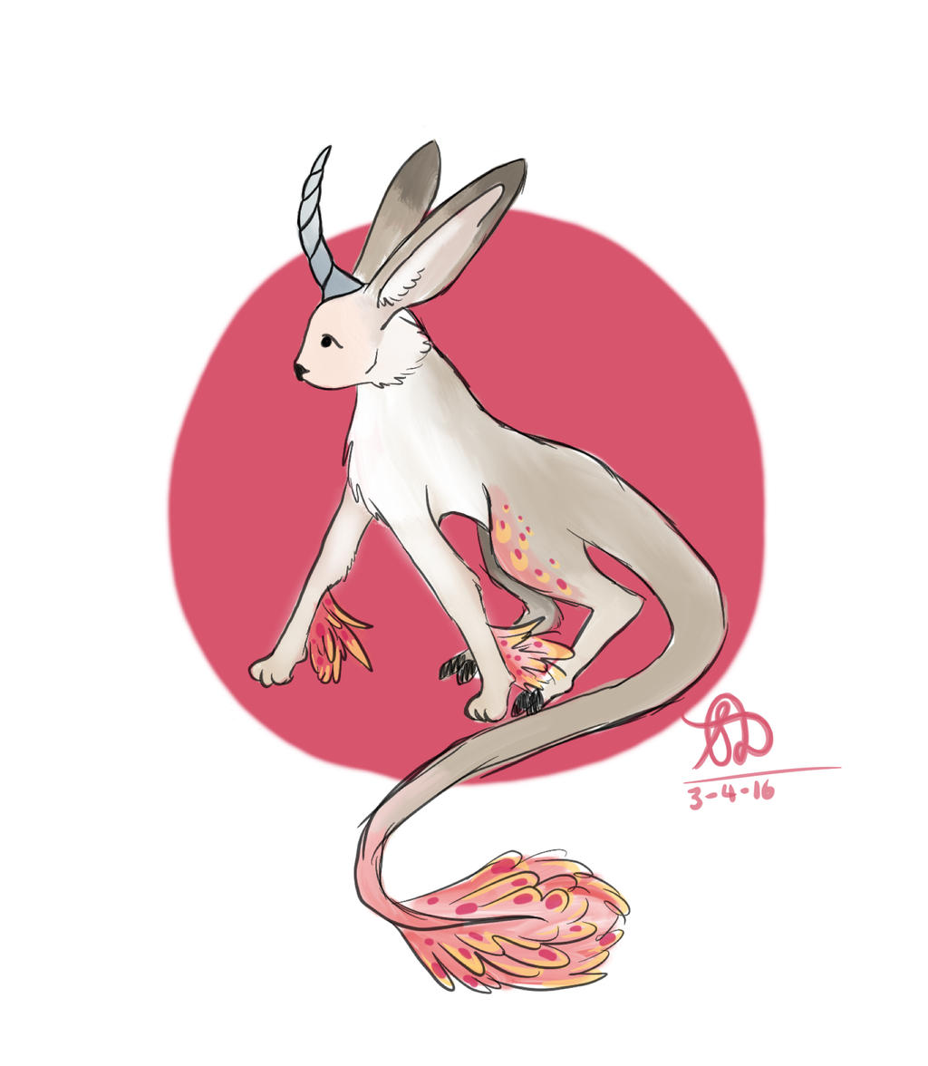 Nypty (the mythical rabbit creature is NAMED!!) by Belle-Skies on ...