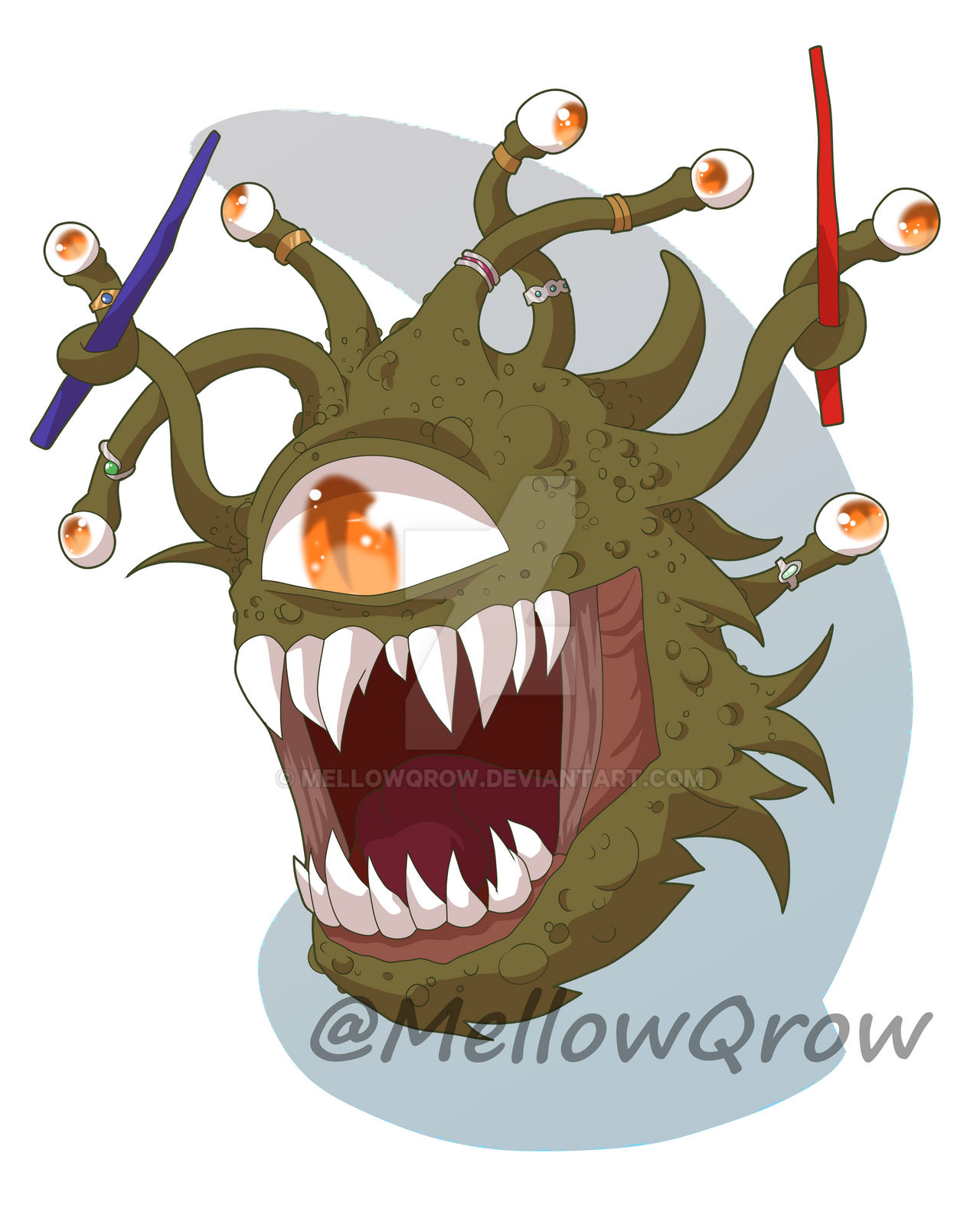 Beholder (commission) by MellowQrow on DeviantArt