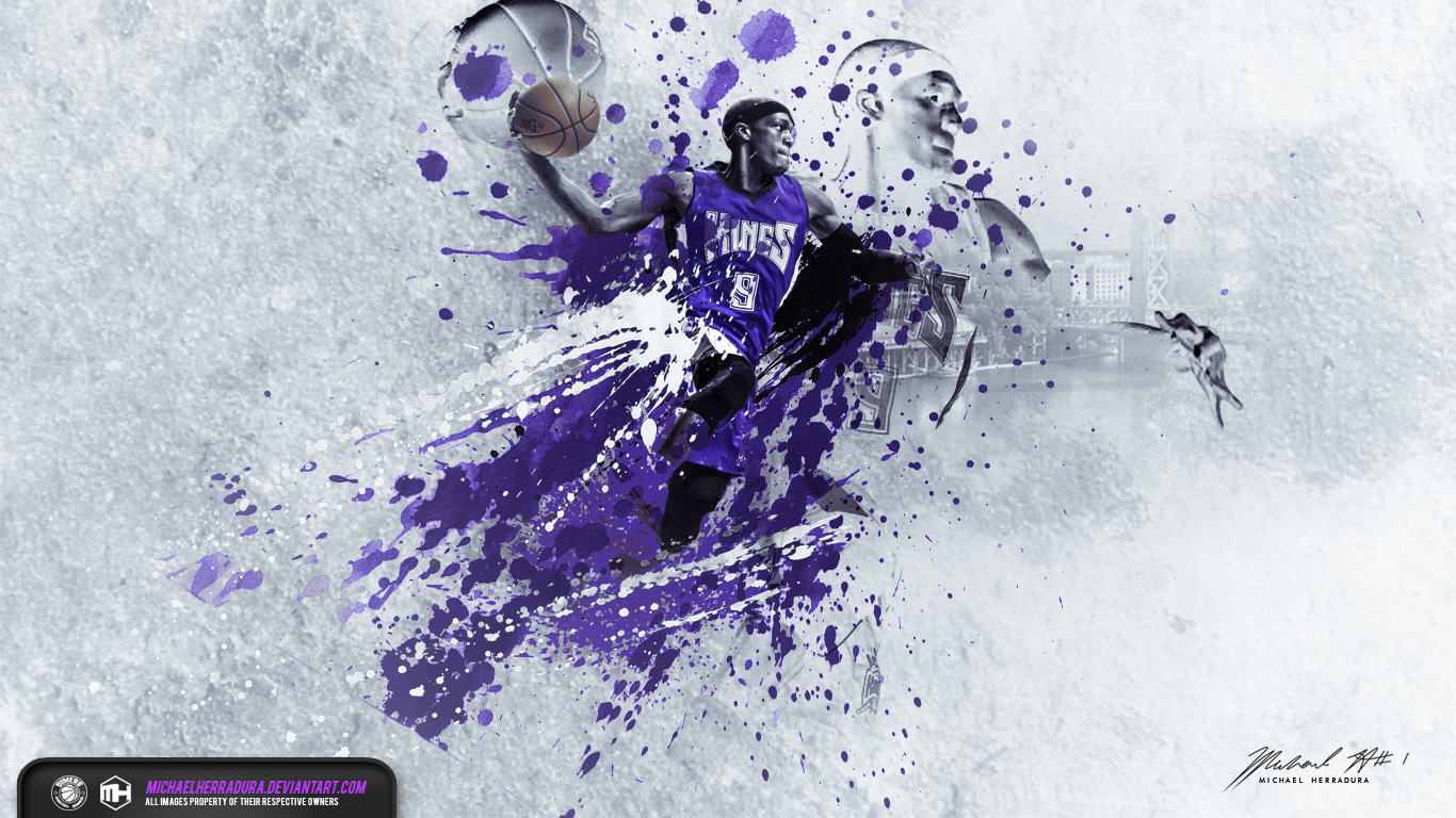Download Sacramento Kings Rajon Rondo Focus Shot Wallpaper
