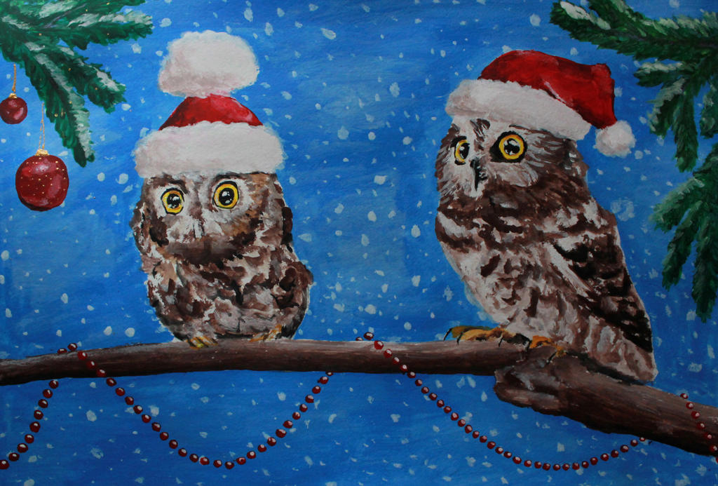 Christmas owl