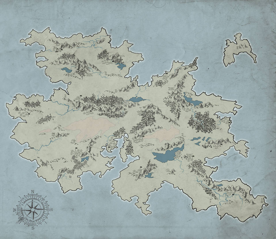 Fantasy Map #1 by GhostOfPain on DeviantArt