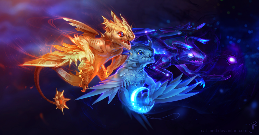 Cosmic Trio by cat-meff