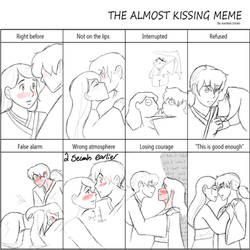 Almost kissing meme