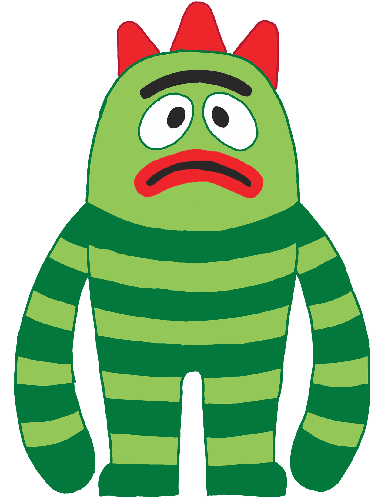 Brobee Deviantart Yo Gabba Gabba: Brobee (Frown) by Babyshowfan2002 on DeviantArt