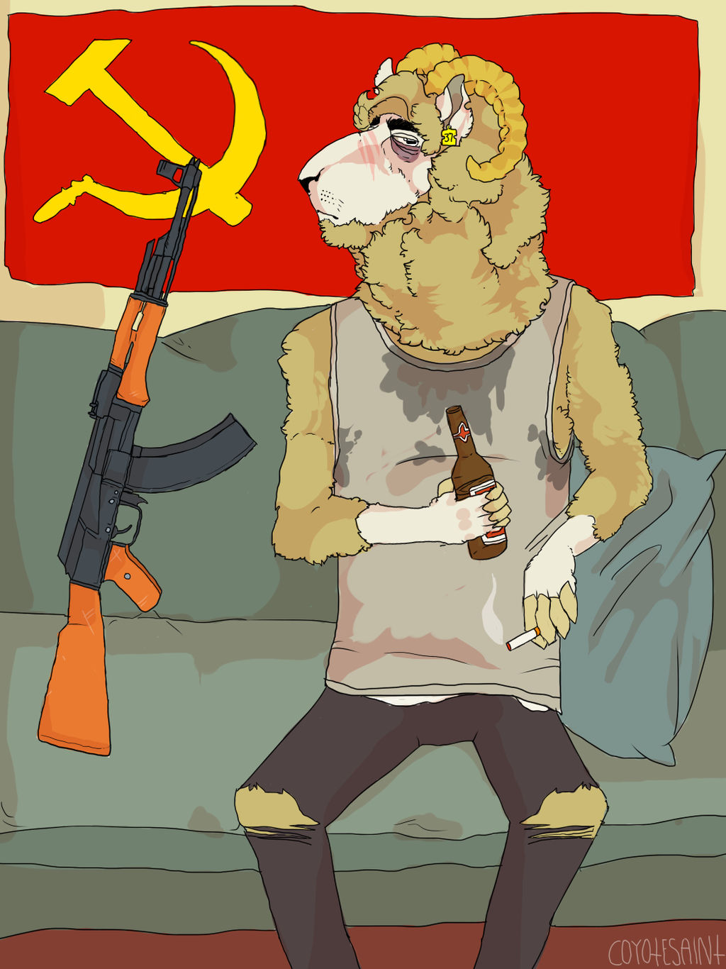 Communist Rabbit Animator communist sheep by coyotesaint on DeviantArt