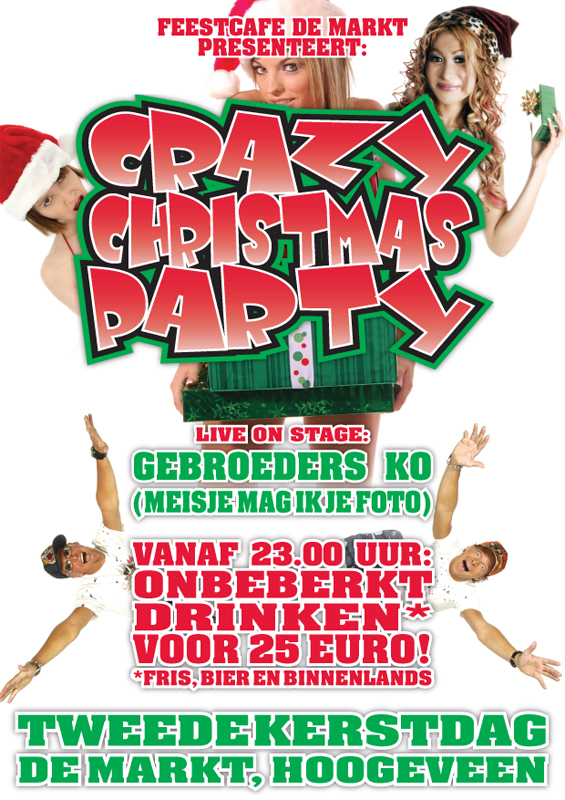 Crazy Christmas Party Flyer