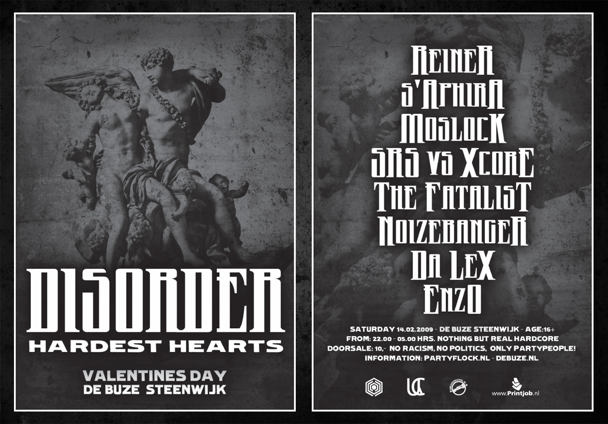 Disorder Hardest Hearts Flyer