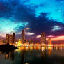 Sunset at Sharjah corniche