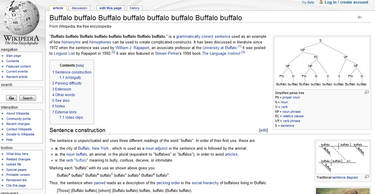 Buffalo buffalo Buffalo