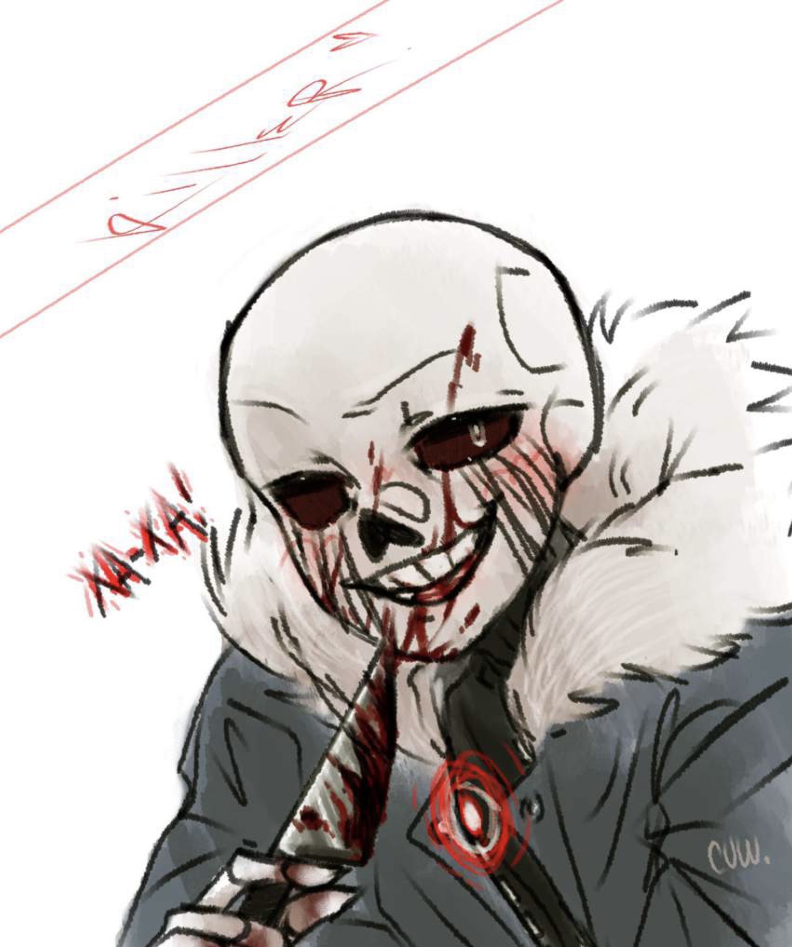 Fanart] Undertale AU sans - horror sans, killer sans, murder sans