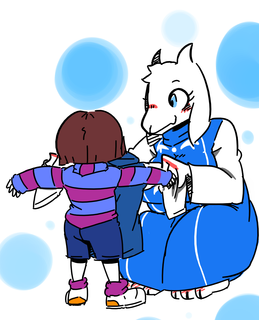 Toriel and Frisk