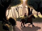 Twilit Walk Colored by BrianDanielWolf