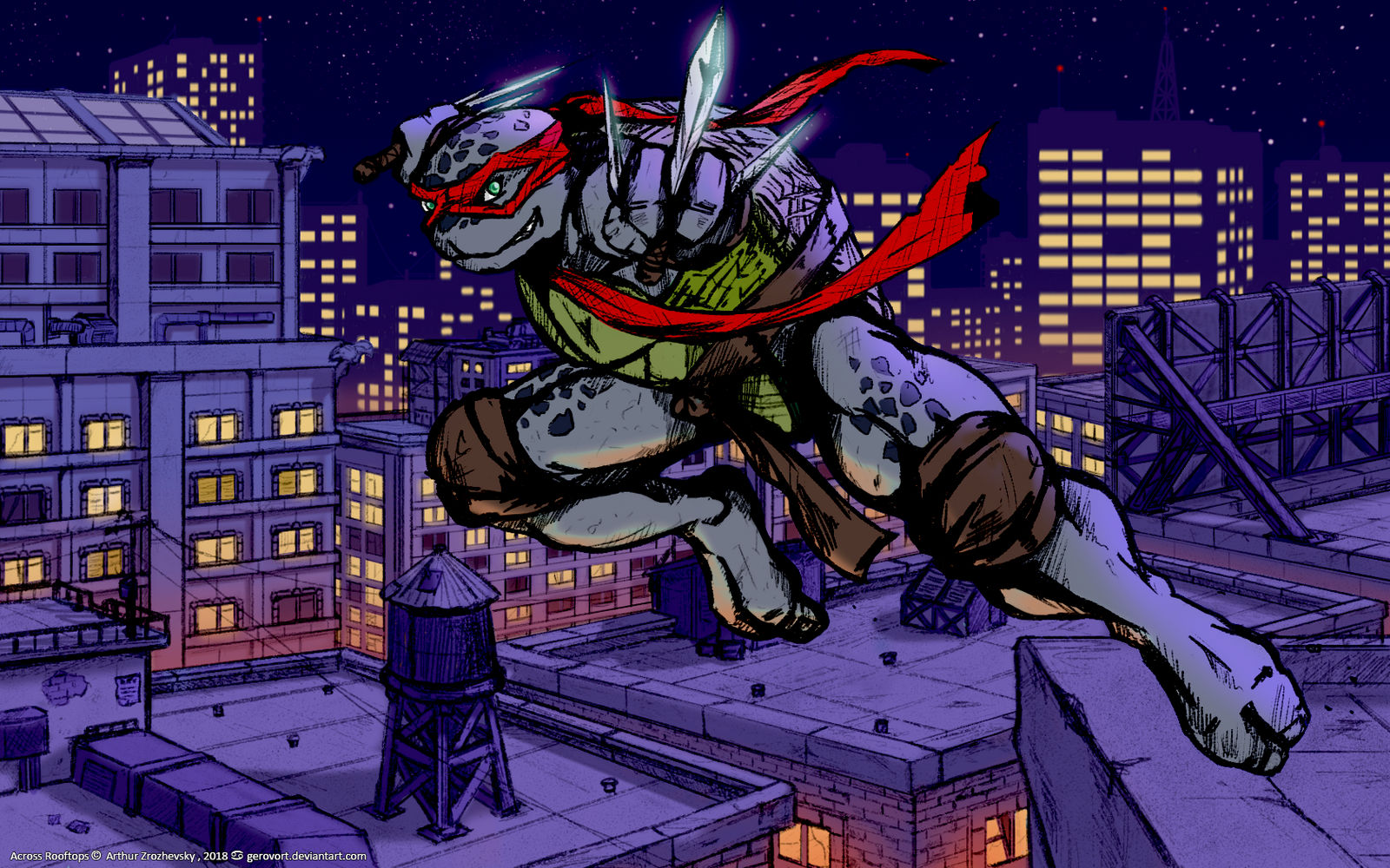 Across Rooftops by ARTooNooREF on DeviantArt