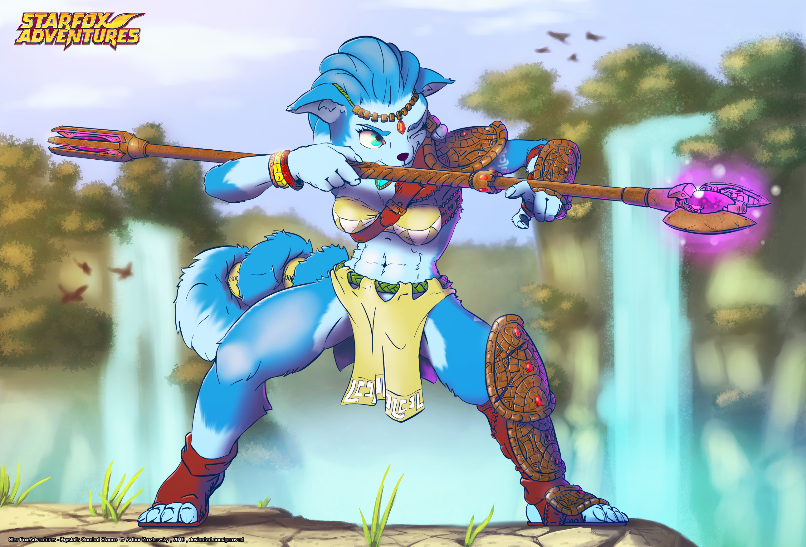 Star Fox Adventures - Krystal's Combat Stance by GeroVort on DeviantArt