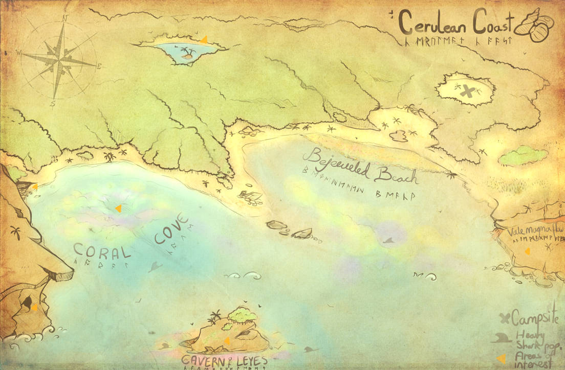 Cerulean Coast Map by rooklinqs on DeviantArt