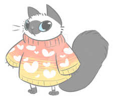 sweater cat commission