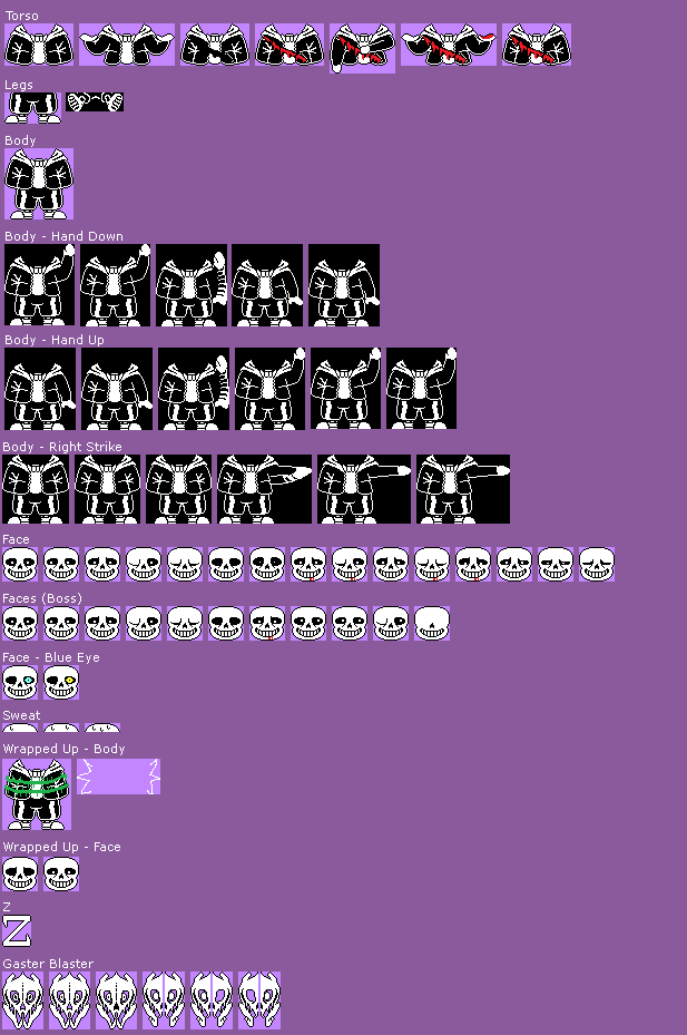 Custom Sprite Sheet - Undertale - Sans by Banane-Surprise on DeviantArt