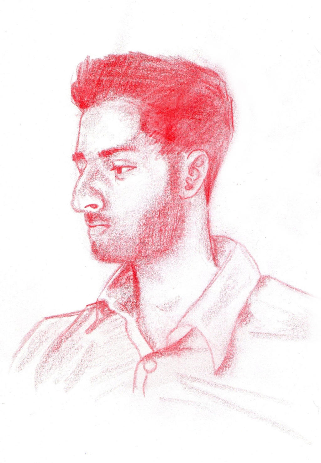 Red Pencil Sketch by DobbySmock on DeviantArt