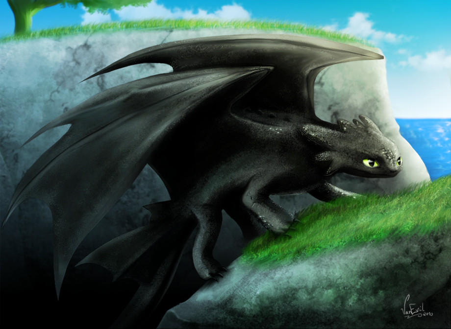 Toothless, the Night Fury by VanEvil on DeviantArt