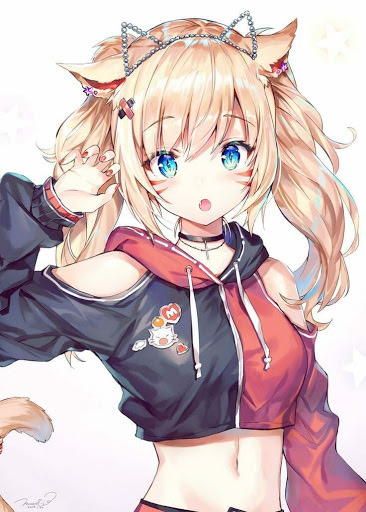 Meow? | Anime girl by Swirlgrl on DeviantArt Meow? | Anime girl by Swirlgrl on DeviantArt