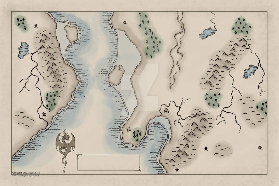 Region Map Design 2 Color by Caffeinated-Kitty on DeviantArt