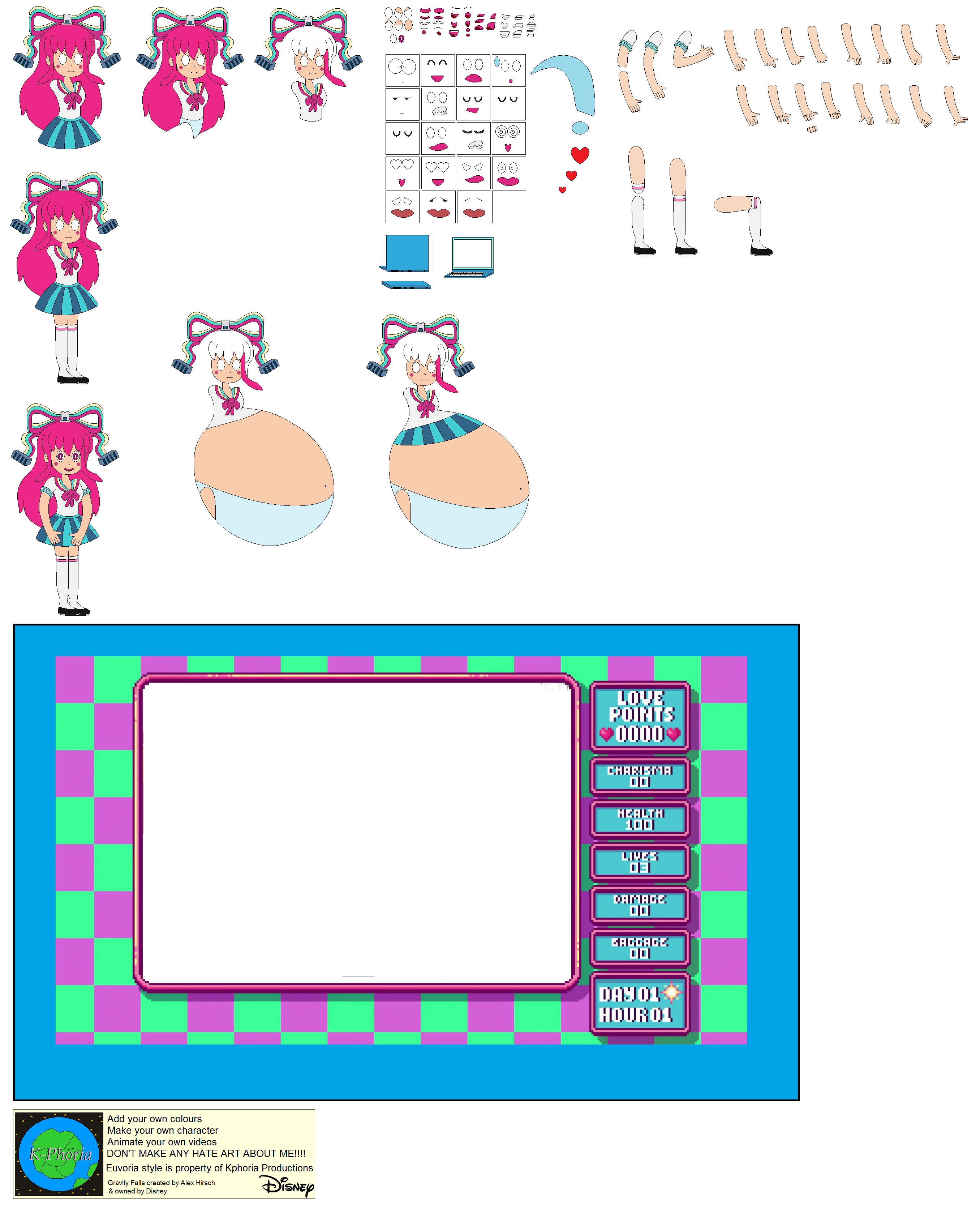 Gravity Falls Character Builders on kphoria-fans - DeviantArt