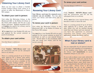 Library Card Brochure side 2