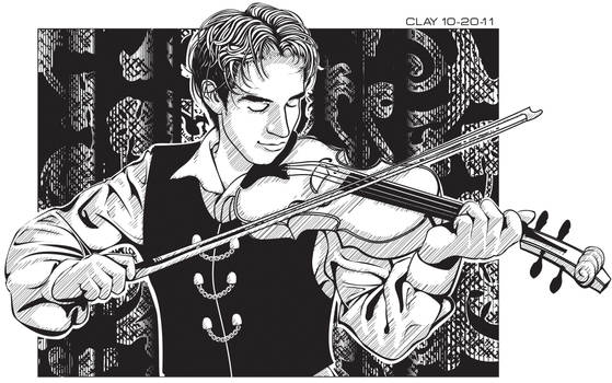 Thomas Xion with Violin