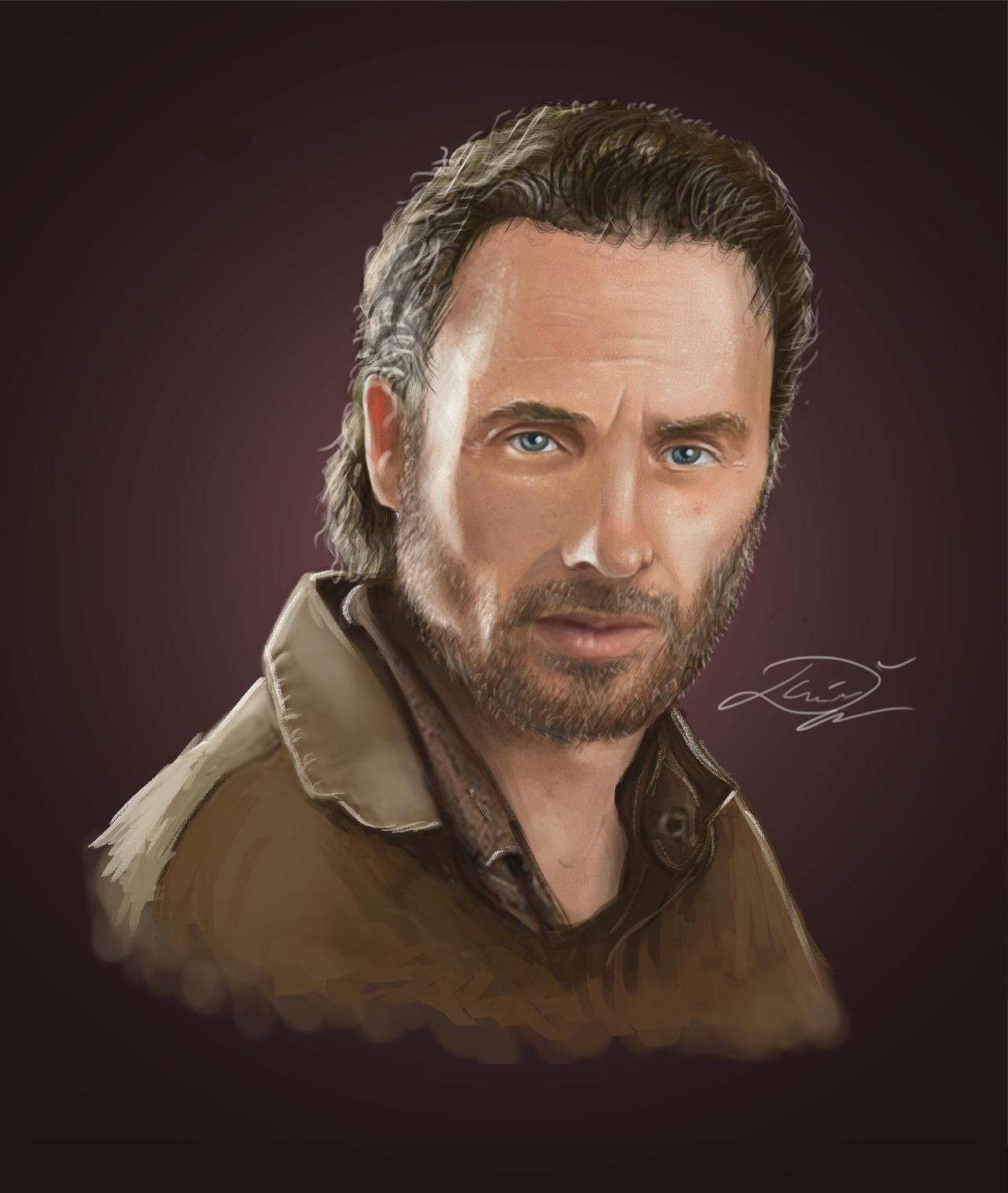 Grimes Alt Rick Grimes The Walking Dead - Fan Art by KralArt on DeviantArt