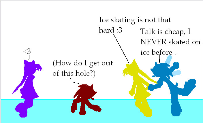 Ice skating