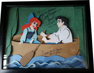 SIGNED Little Mermaid Shadow Box