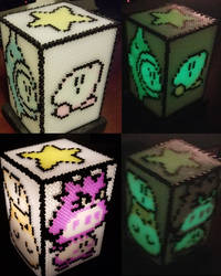 Kirby's Dreamland 2 beadsprite lamp cover