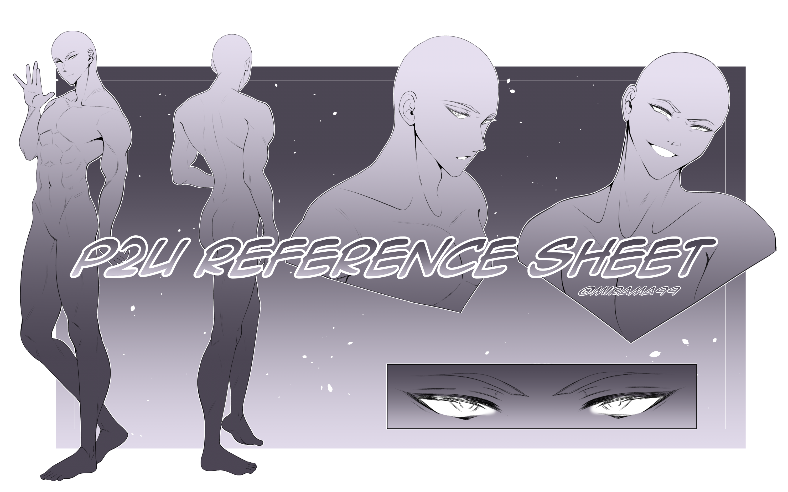 P2U MALE REFERENCE SHEET BASE by mirama99 on DeviantArt