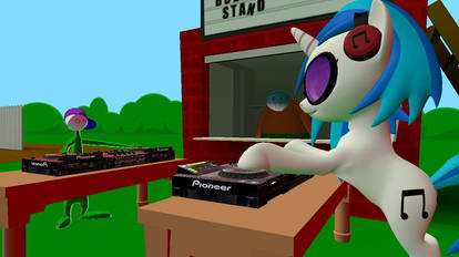 Dj Showdown at Bub's concession stand