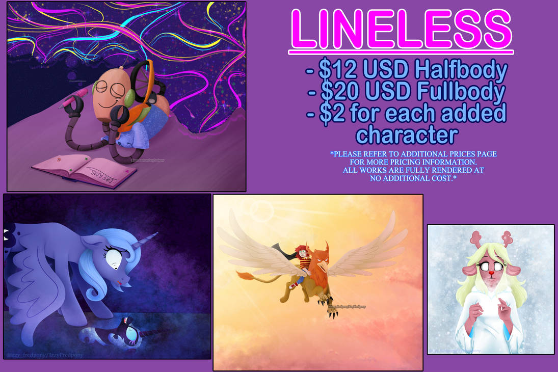 IzzyFP Lineless Comms PriceSheet