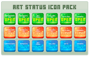 Art Status Icon Pack