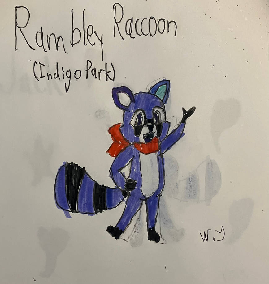 Rambley Raccoon (Indigo Park) by SpikeySpike15 on DeviantArt