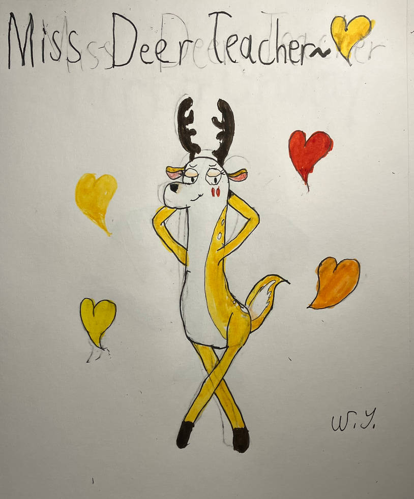Miss Deer Teacher by SpikeySpike15 on DeviantArt