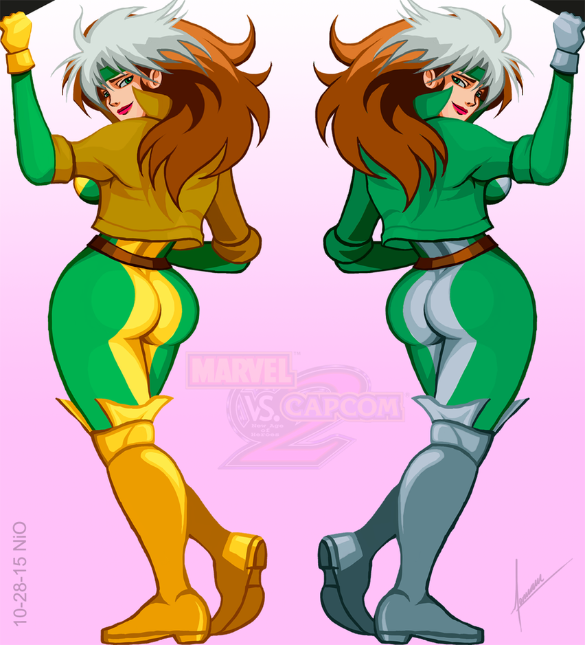 but I liked the result a lot. here is, my favorite MVC2 character, Rogue. t...