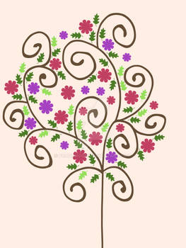 Flower Tree Print