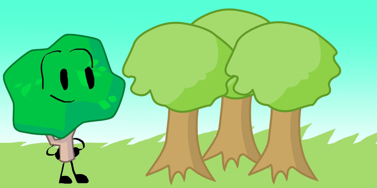 Tree's Three Trees (BFDI Fanart) by SpikyDangerousFlower on DeviantArt