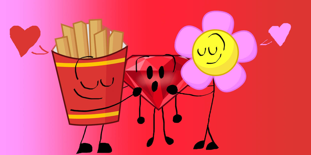 Love Shares Two People at Once (BFDI Fanart) by SpikyDangerousFlower on ...