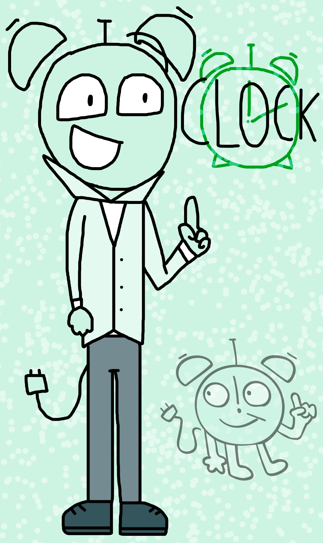 Clock Itft Computer Back Humanized Clock (ITFT Fanart) by SpikyDangerousFlower on DeviantArt