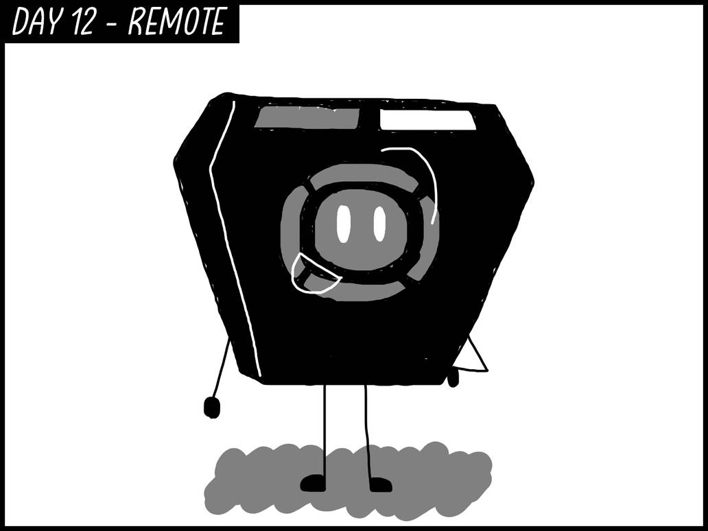 Remote Inktober Inktober 2024 - Day 12: Remote by SpikyDangerousFlower on DeviantArt