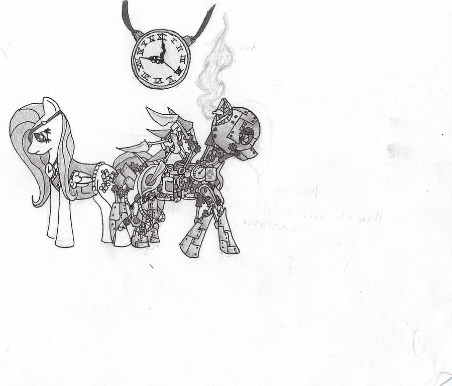 Mlp Clockwork Fluttershy and a clockwork pony by Vennyr on DeviantArt
