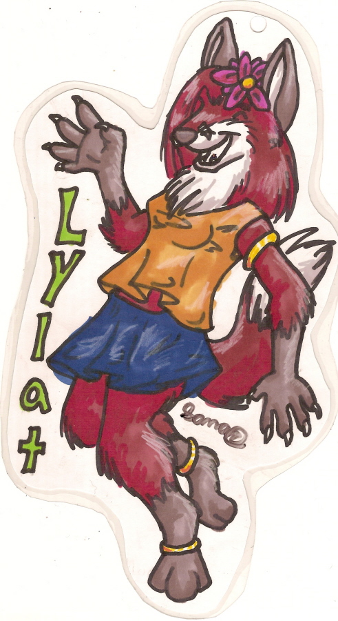 Lylat Fox conbadge