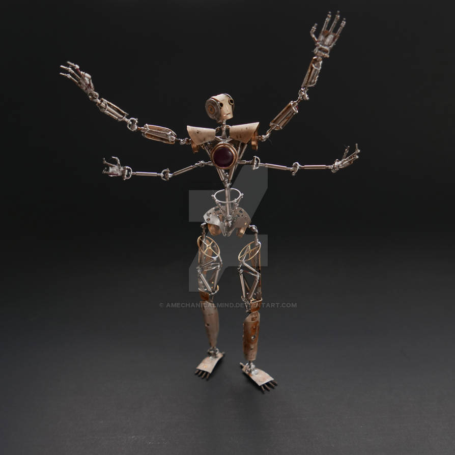 Articulated Watch Parts Humanoid Number Seven