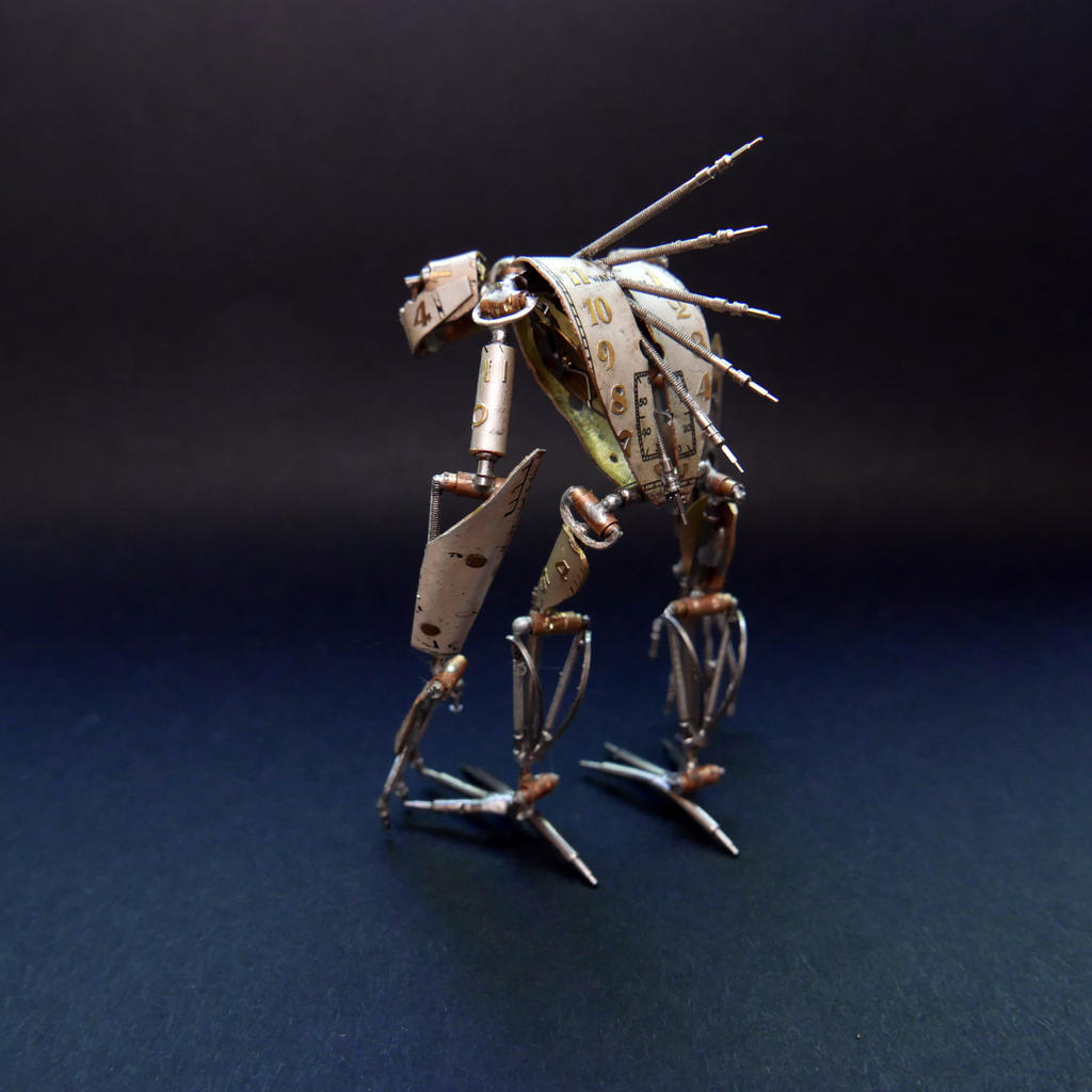 Articulated Watch Parts Creature 'Hex' (III) by AMechanicalMind